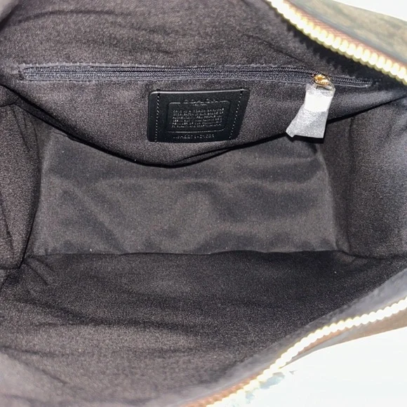 NWT $478 Coach NWT Pennie Shoulder/Crossbody Bag in Signature Canvas - Picture 13 of 14